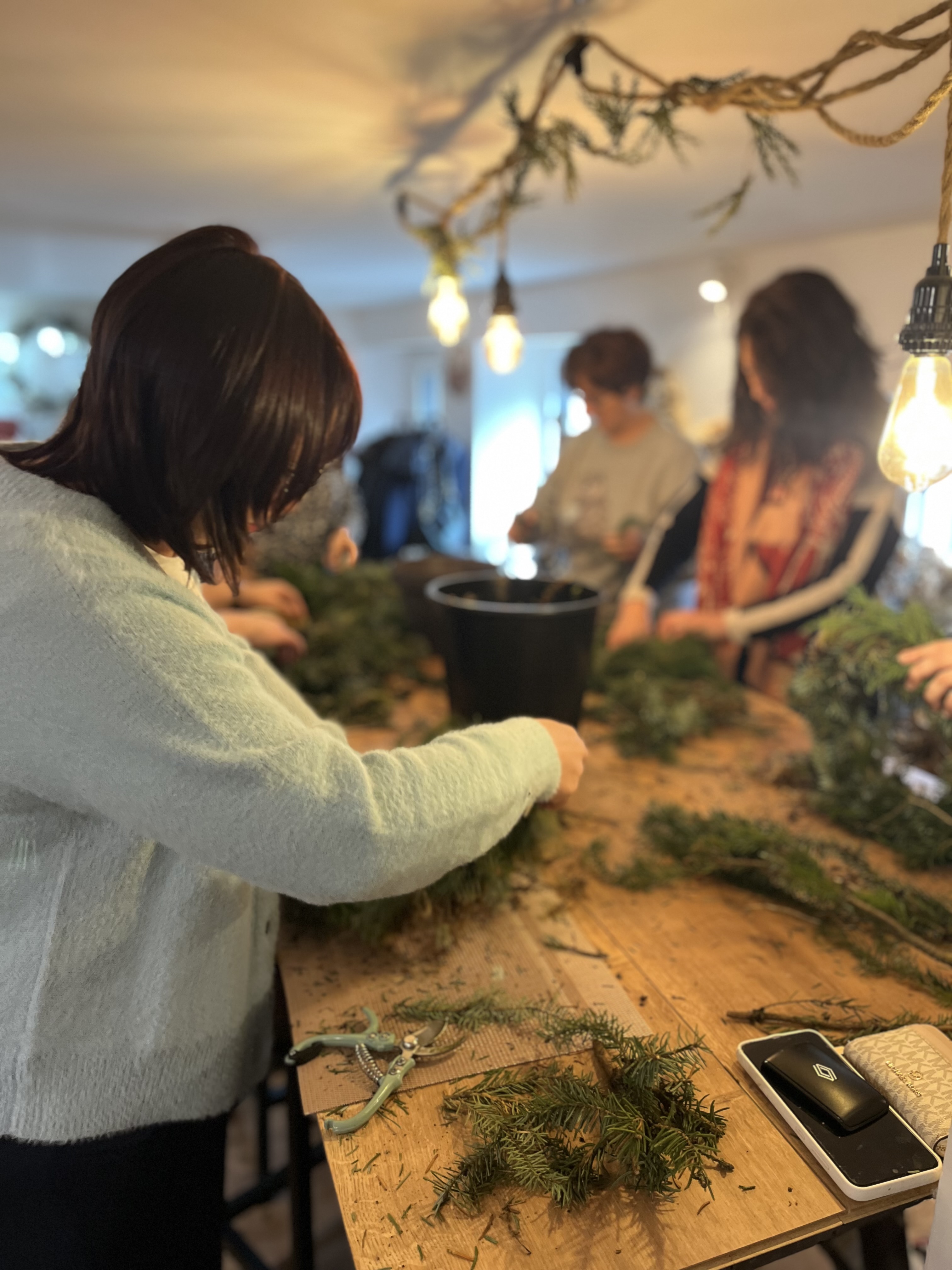 Mon centre de table, petit jardin d'hiver